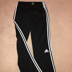 Black adidas workout pants